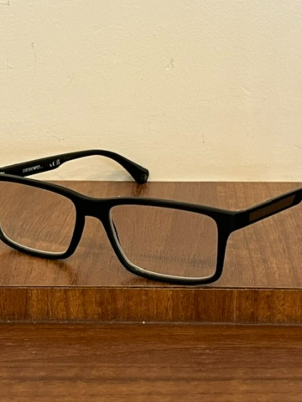 Emporio Armani EA3038 5063 Black Rubber Demo Lens 54mm Men's Eyeglasses